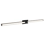 Tie Stix Metal Fixed Warm Dim Wall Light - Satin Black / Antique Bronze