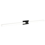 Tie Stix Metal Fixed Warm Dim Wall Light - Satin Black / White