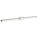 Tie Stix Metal Fixed Warm Dim Wall Light - White / Satin Black