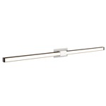 Tie Stix Metal Fixed Warm Dim Wall Light - White / Antique Bronze