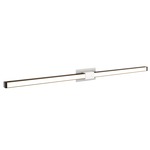 Tie Stix Metal Fixed Warm Dim Wall Light - White / Antique Bronze