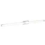 Tie Stix Metal Fixed Warm Dim Wall Light - White / Chrome