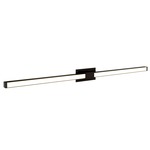 Tie Stix Metal Fixed Warm Dim Wall Light - Antique Bronze / Satin Black