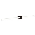 Tie Stix Metal Fixed Warm Dim Wall Light - Antique Bronze / White