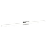 Tie Stix Metal Fixed Wall Light - Chrome / White