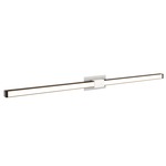 Tie Stix Metal Fixed Wall Light - White / Antique Bronze