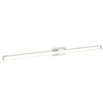 Tie Stix Metal Fixed Wall Light - White / Satin Nickel