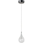 Larmes Pendant - Polished Chrome / Clear