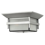 Harbor 120V Outdoor Ceiling Light Fixture - Titanium / Etched White Seedy