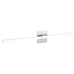 Tie Stix Metal Fixed Warm Dim Wall Light - Chrome / White