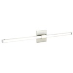 Tie Stix Metal Fixed Warm Dim Wall Light - Satin Nickel / Chrome