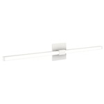 Tie Stix Metal Fixed Warm Dim Wall Light - White / White