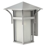 Harbor 120V Outdoor Wall Light - Titanium / Etched White Seedy
