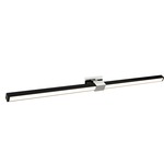 Tie Stix Metal Linear Adjustable Warm Dim Wall Light - Chrome / Satin Black