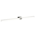 Tie Stix Metal Linear Adjustable Warm Dim Wall Light - Chrome / White