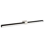 Tie Stix Metal Linear Adjustable Warm Dim Wall Light - White / Antique Bronze