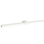 Tie Stix Metal Horizontal Adjustable Warm Dim Wall Light - White / Chrome