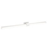 Tie Stix Metal Horizontal Adjustable Warm Dim Wall Light - White / White