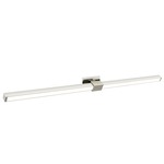 Tie Stix Metal Horizontal Adjustable Wall Light - Satin Nickel / Chrome