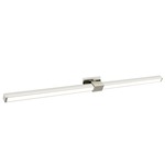 Tie Stix Metal Linear Adjustable Wall Light - Satin Nickel / Chrome