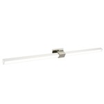 Tie Stix Metal Linear Adjustable Wall Light - Satin Nickel / White