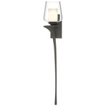 Antasia Double Glass Wall Sconce - Natural Iron / Clear / Opal