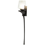 Antasia Double Glass Wall Sconce - Dark Smoke / Clear / Opal