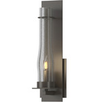 New Town Wall Sconce - Dark Smoke / Seeded Clear