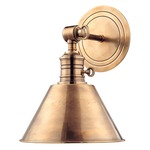 Garden City Metal Wall Sconce - Aged Brass