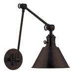 Garden City Metal Swing Arm Wall Sconce - Old Bronze