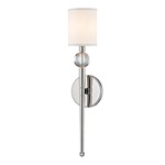 Rockland Wall Light - Polished Nickel / Off White