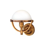 Stratford Wall Sconce - Aged Brass / Matte Opal