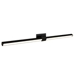 Tie Stix Metal Linear Adjustable Warm Dim Wall Light - Satin Black / Antique Bronze