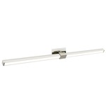 Tie Stix Metal Horizontal Adjustable Warm Dim Wall Light - Satin Nickel / Chrome