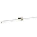 Tie Stix Metal Linear Adjustable Warm Dim Wall Light - Satin Nickel / Chrome