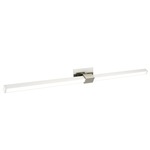 Tie Stix Metal Linear Adjustable Warm Dim Wall Light - Satin Nickel / White