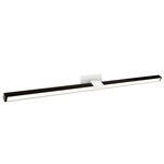 Tie Stix Metal Horizontal Adjustable Warm Dim Wall Light - White / Antique Bronze