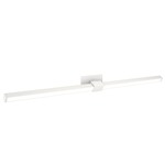 Tie Stix Metal Horizontal Adjustable Warm Dim Wall Light - White / White