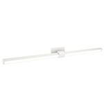 Tie Stix Metal Linear Adjustable Warm Dim Wall Light - White / White