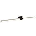 Tie Stix Metal Linear Adjustable Warm Dim Wall Light - Antique Bronze / Satin Nickel