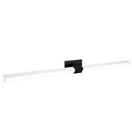 Tie Stix Metal Linear Adjustable Wall Light - Satin Black / White