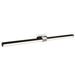 Tie Stix Metal Linear Adjustable Wall Light - Chrome / Antique Bronze