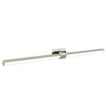 Tie Stix Metal Linear Adjustable Wall Light - Satin Nickel / Satin Nickel