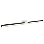 Tie Stix Metal Linear Adjustable Wall Light - White / Satin Black