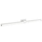 Tie Stix Metal Linear Adjustable Wall Light - White / Chrome