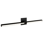 Tie Stix Metal Linear Adjustable Warm Dim Wall Light - Satin Black / Antique Bronze