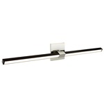 Tie Stix Metal Horizontal Adjustable Warm Dim Wall Light - Satin Nickel / Antique Bronze