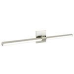 Tie Stix Metal Horizontal Adjustable Warm Dim Wall Light - Satin Nickel / Satin Nickel