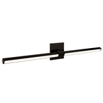 Tie Stix Metal Linear Adjustable Warm Dim Wall Light - Antique Bronze / Antique Bronze