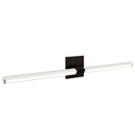 Tie Stix Metal Linear Adjustable Warm Dim Wall Light - Antique Bronze / Chrome